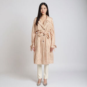 Victor by Victor Costa Eyelet Trench Coat